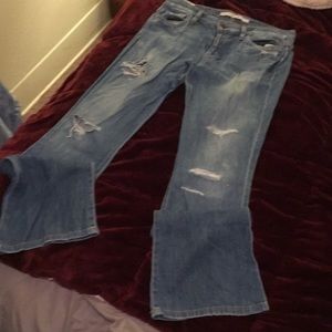 Joes distressed boyfriend cut straight leg sz 27